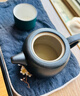 京东京造茶具整套 套装功夫茶盘茶台煮茶壶黑陶手绘提梁壶 14件套 实拍图