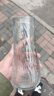 玻璃花瓶透明植物插花瓶水培容器大花瓶装饰客厅摆件 透明水波纹（17*5.5*8） 1个装 实拍图