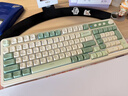 狼蛛（AULA）S99无线蓝牙有线三模键盘机械手感 游戏电竞专用 99键 RGB背光拼色静音键盘鼠标套装mac电脑键盘 S99原野绿【三模/RGB】 实拍图