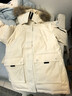 骆驼（CAMEL）户外极寒派克工装毛领情侣款羽绒服保暖加厚中长款外套 实拍图