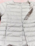 雪中飞羽绒内胆女轻薄羽绒服女短款新款内搭外穿修身 米白 L (165) 实拍图