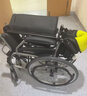 鱼跃(yuwell)手动轮椅车H059B老人半躺护理型带坐便椅餐板钢管可折叠 实拍图