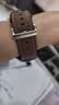 红昭愿适用华为手表表带真皮watch4 Pro watch3 GT6 GT5 GT4 GT3 GT2 Pro buds 46mm表盘男款时尚腕带 山茶棕【22mm接口】 适配：华为手表watch4/p 实拍图