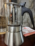SIMELO施美乐 不锈钢双阀摩卡壶240ML 4-6人份咖啡壶意式家用咖啡机 实拍图