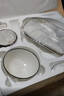 京东京造 碗盘餐具整套 景德镇碗具碟子套装乔迁之喜陶瓷礼盒金枝玉叶78头 实拍图