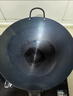荣事达（Royalstar）章丘手工锻打铁锅老式炒锅无涂层不粘炒菜锅圆底燃气灶有盖40cm 实拍图