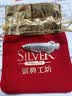 银典工坊 足银9999实心银龙鱼亮面茶宠双面鱼泡茶煮水银饰茶具 重约10g/个(适合泡茶)红袋包装 实拍图