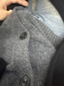 优衣库男女装souffle yarn舒芙蕾针织开衫/毛衣毛衫480023 08 深灰色 M 实拍图