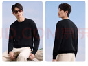京东京造毛衣针织衫男秋冬商务休闲保暖男士羊毛打底衫 黑色 2XL 实拍图