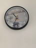 BBA挂钟客厅金鹿呈祥新中式创意餐厅装饰钟表挂墙石英钟25cm 实拍图