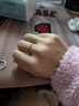 周六福520礼物  黄金戒指女款碎碎冰车花亮面指环 计价 13号-1.9g 实拍图