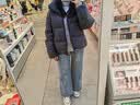 优衣库无缝羽绒短茄克女装/外套夹克478578 07 青灰色 XL /165/92A 实拍图