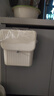 百家好世厨房壁挂垃圾桶翻盖12L卡其方形家用橱柜挂式带盖厨余大号收纳桶 实拍图