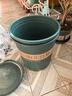墨斗鱼花盆加仑盆加厚高款5加仑*2种菜盆大号盆栽树脂塑料简约带托盘 实拍图