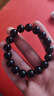 普陀山乌金黑曜石手串男补水事业护身男女情侣手串护身符生日礼物 实拍图
