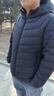 坦博尔羽绒服春款保暖百搭通勤百搭男款轻薄连帽外套TF246209黑色185 实拍图