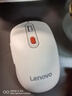 联想（Lenovo） 无线蓝牙双模充电鼠标 蓝牙5.0/3.0 便携办公鼠标人体工学设计 Howard樱花白充电版 实拍图