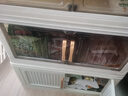 京东物流 竖纹客厅零食收纳柜折叠衣服收纳箱家用杂物整理储物柜 50cm 透明色1层（不带轮） 实拍图