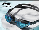 李宁LI-NING泳镜防水防雾男女高清游泳眼镜平光游泳镜LNJT224-7耀光黑 实拍图