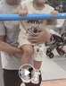 G.duck小黄鸭夏装男童背心套装小童宝宝夏天衣服儿童无袖短裤夏季两件套 杏色大猫（一套) 100 码（身高85-95cm） 实拍图