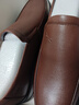 红蜻蜓男鞋秋冬款男士商务皮鞋一脚蹬休闲皮鞋牛皮爸爸鞋男鞋子WTA7742 棕色升级版_偏大1码 39 实拍图