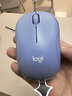 罗技（Logitech）M221 轻音鼠标 无线鼠标 办公鼠标 对称鼠标 带无线微型接收器 雾霭蓝 实拍图