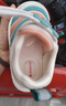 巴布豆童鞋宝宝学步鞋春男女宝毛毛虫防滑儿童机能鞋软底童鞋卡其22码 实拍图