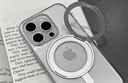 爵士驼【360°旋转支架】适用苹果15pro手机壳透明iphone15promax新款支点壳磨砂磁吸防摔全包商务简约男 【全透明】360°旋转支架|强磁吸附|赠膜 iPhone15 Pro 实拍图