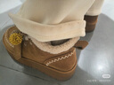 百丽（Belle）姜饼屋毛球挂饰雪地靴女冬季增高加绒保暖棉鞋F2Y1DDD5 棕色-毛里【沈羽洁推荐】 34 (220mm) 实拍图