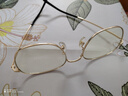 米家小米防蓝光眼镜 平光无度数手机电脑防辐射眼镜男女 金色 实拍图