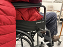 鱼跃(yuwell)轮椅车H051折叠老人轻便旅行手推车钢管免充气胎代步车 实拍图