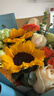 艾斯维娜情人节鲜花速递向日葵混搭花束生日礼物全国同城配送 向日葵香槟韩式花束 实拍图