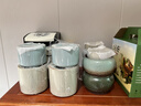 汝窑茶渣缸家用大号带盖防飞灰茶盂茶洗茶道配件茶水桶陶瓷储水罐 汝窑茶渣缸无图案-大号 实拍图