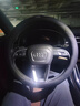 奥迪方向盘套真皮A6L/A4L/A7L/A8L/Q5L/A3A5Q3Q7Q8Q6车把套超薄款 圆形超薄款【黑色线】带车标 实拍图