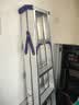 创硕梯子家用工程梯铝合金楼梯人字梯爬梯仓库理货梯 六步梯加强款 实拍图