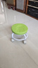 【京喜甄选】椅子万向轮美缝凳子带轮旋转擦地矮凳美甲修脚凳滑轮 儿童凳-绿色款 实拍图