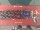 银雕(YINDIAO) KM500有线发光键盘鼠标 机械手感游戏电竞笔记本台式电脑外设 薄膜键鼠套装 黑色 实拍图