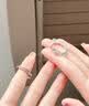 中国黄金（CHINA GOLD）连理枝银情侣戒指男女求婚活口对戒表白七夕情人节生日礼物送女友 （刻字/贺卡）足银*连理枝戒指【情侣一对】 实拍图
