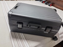 京东京造无界铝框行李箱大容量拉杆箱密码箱登机皮箱明日达石墨灰24英寸 实拍图