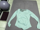 雪茜曼（XUEXIMAN）瑜伽服女上衣带胸垫修身显瘦秋冬运动上衣长袖T恤专业跑步健身服 实拍图