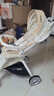 SMARTSTROLLER遛娃神器婴儿推车可坐可躺轻便折叠双向高景观0-6岁用宝宝溜娃车 香槟白(铝合金车架+3D舒适透气) 实拍图