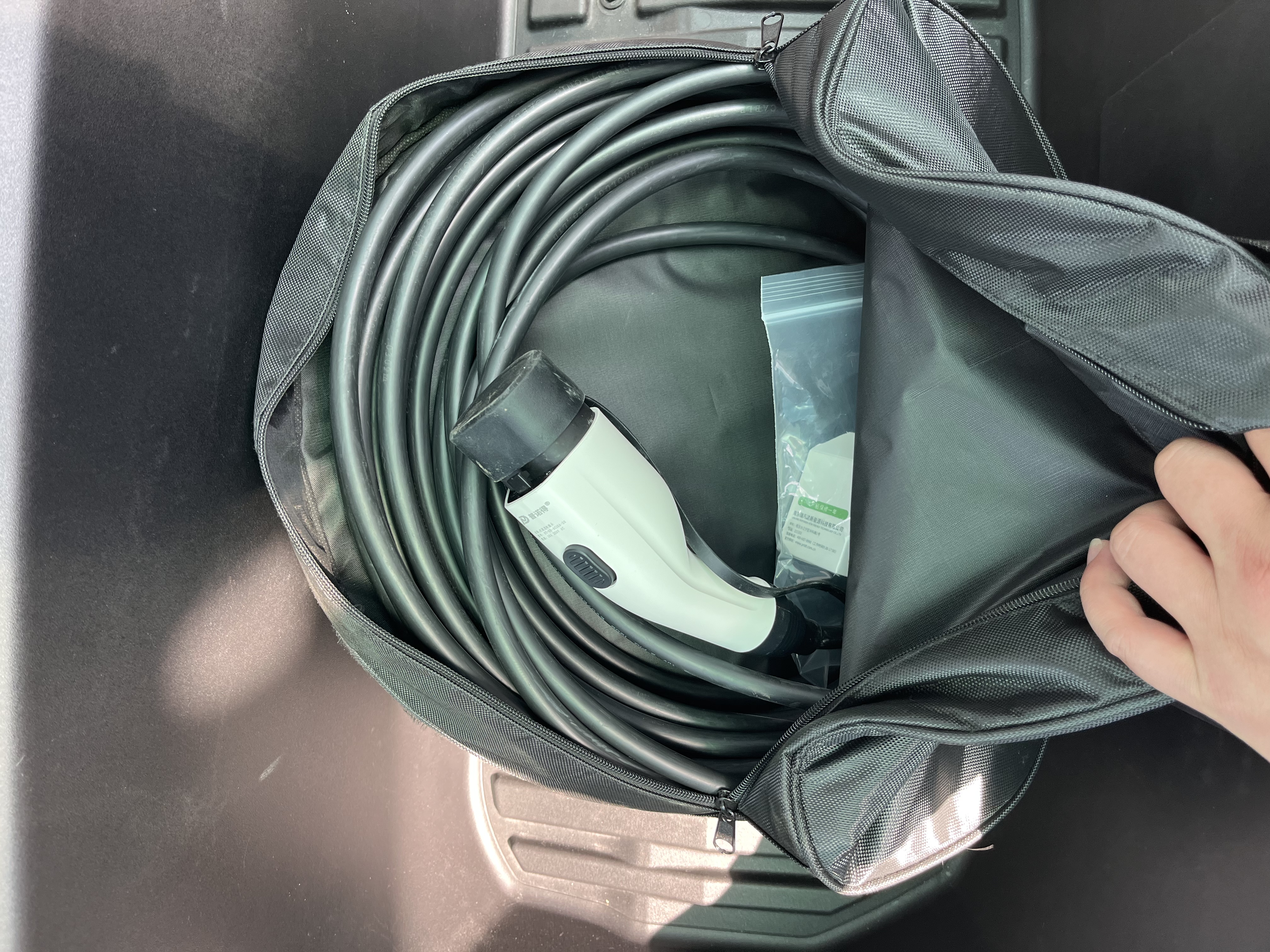 普诺得【新国标3C认证】随车充3.5Kw 便携式家用充电枪 适配特斯拉比亚迪吉利星愿新能源汽车交流充电器 实拍图