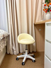 千禧华府化妆椅女生卧室凳子化妆凳奶油风美甲椅子2026新款梳妆台凳子米白 实拍图