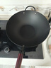传世家徽（Muceski）炒锅铁锅无涂层锅家用炒菜锅极铁平底不粘锅燃气电磁炉通用已开锅 34【无涂层千元品质极铁锅】+盖+铲 34cm 实拍图