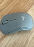 罗技（Logitech）M221 轻音鼠标 无线鼠标 办公鼠标 对称鼠标 带无线微型接收器 雾霭蓝 实拍图
