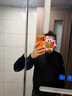 京东京造【可机洗羊毛衫】毛衣针织衫男冬季保暖打底衫外套圆领黑2XL 实拍图