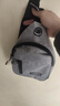 运动跑步包男休闲斜挎包手机包防泼水健身包女单肩包 灰色 实拍图