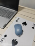 罗技（Logitech）M221 轻音鼠标 无线鼠标 办公鼠标 对称鼠标 带无线微型接收器 雾霭蓝 实拍图