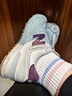 NEW BALANCE NB574官方休闲鞋女鞋复古舒适春季透气网鞋礼物轻便百搭运动鞋 米白色 WL574RCF 39 (脚长25cm)尺码详询客服 实拍图