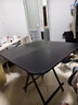 费林斯曼【销量NO.1】折叠桌桌子折叠户外折叠餐桌电脑桌饭桌麻将桌吃饭桌 【免安装】单方桌-精致黑 现代简约 实拍图